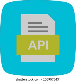 Api file format icon Images, Stock Photos & Vectors | Shutterstock