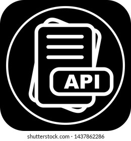 Api file format icon Images, Stock Photos & Vectors | Shutterstock