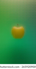 apple fruit form inside circle grid pattern background design image

