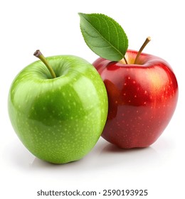 apple green red isolate image