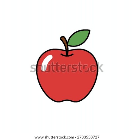 An apple icon vector illustration 