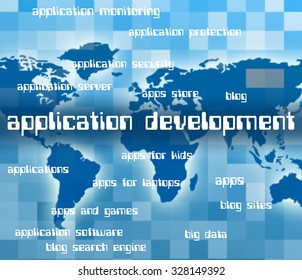 Application Development Showing Applications Apps And Program