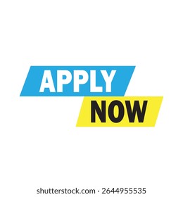 Apply Now iconic label vector