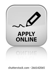 Apply Online (edit Pen Icon) White Square Button