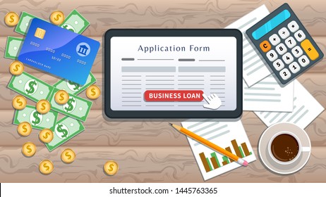 Apply Small Business Loan Online Application Stock Illustration 1445763365 Shutterstock Apply Small Business Loan Online Application Stock Illustration 1445763365 Shutterstock