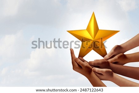 Appreciation and Recognition or Acknowledgment for personal or group achievements to reward and acknowledge gratitude for employees or community members with 3D illustration elements.