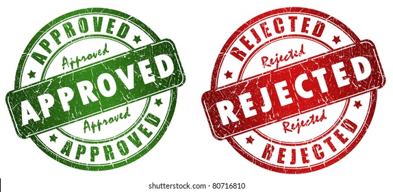 Approved And Rejected Stamps