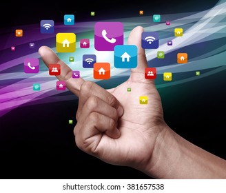 Apps is an abbreviation for application. An app is a piece of software. It can run on the Internet, on your computer, or on your phone or other electronic device.