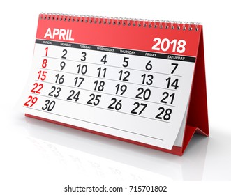 10,791 April 2018 calendar Images, Stock Photos & Vectors | Shutterstock