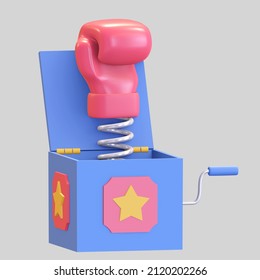 April fools' day punch box prank 3d render illustration - Powered by Shutterstock