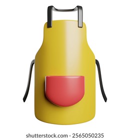Apron Kitchen Chef 3D Rendering Icon Illustration