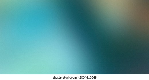 Aqua Lo-fi Grainy Gradient Texture. Turquoise Gradient Background. Textured Noise. Spray Paint Brush. Light Blue Blurred Backdrop For Template Banner, Creative Minimal Poster. Natural Water Wallpaper.