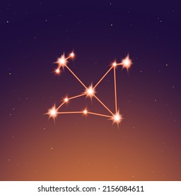 Aquila Constellation In The Evening Sky