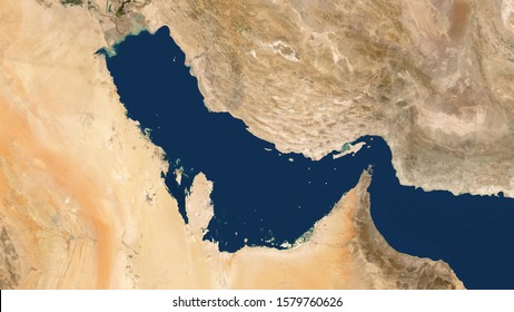 Arab Gulf Persian Gulf 3D Illustration 