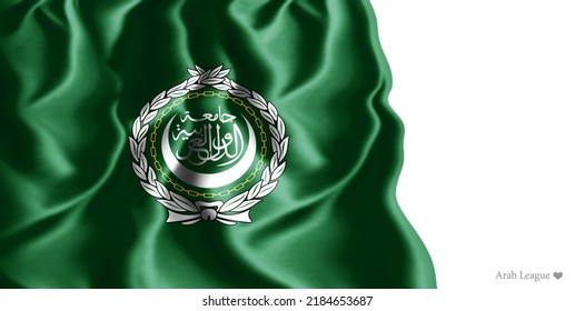 Arab League Flag Of Silk -3D