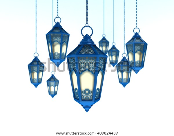 アラビアラマダンランタン 3dイラスト アラベスク色の空間 のイラスト素材 Shutterstock