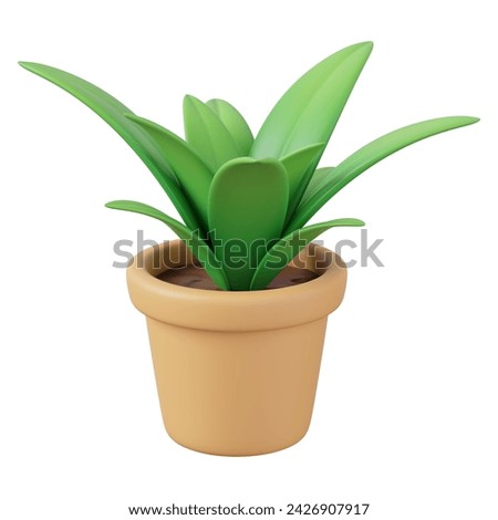 Arbor Day 3D Object,
a flowerpot in which plants grow