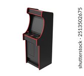   Arcade Machine   3d illustration isolated on white background