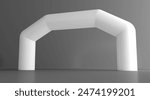 Arch design. Inflatable arch. Advertising arch template. Suitable for events, races, marathon. Exhibition stand gate entrance, event archway. Event arch for sport marathon start and finish gate