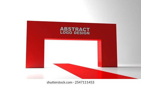 Arch design.Event arch or entrance gate mockup template of entry or welcome archway, 3D design. Event arch for sport marathon start and finish gate, exhibition or expo entrance stand frame mock up
 - Powered by Shutterstock