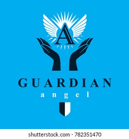 Archangel Conceptual Symbol For Use In Catechesis Organizations.