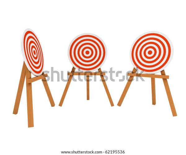 Archery Range Target Different View Angle Stock Illustration 62195536