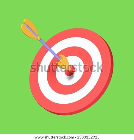 Archery target 3d background. Shoting target for Business 