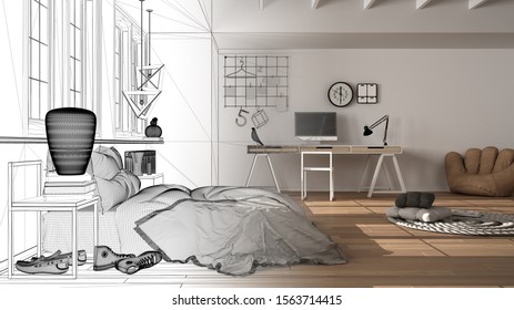 Scandinavian Bedroom Images Stock Photos Vectors