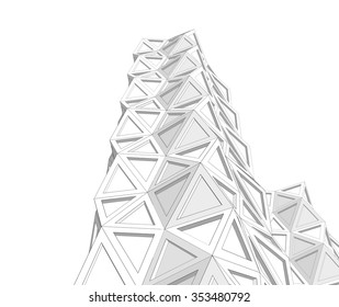 Architectural background. Modern skyscraper building
