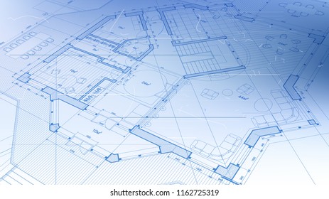 Blue Floor Plans Print Style Images, Stock Photos & Vectors | Shutterstock