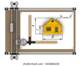 Blank Drawing Board Drawing Board One Stock Illustration 1431324236