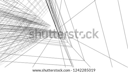 architecture 3d illustration