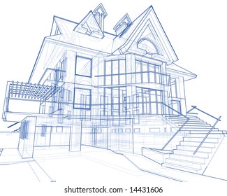 Architecture Blueprint: House Technical Draw