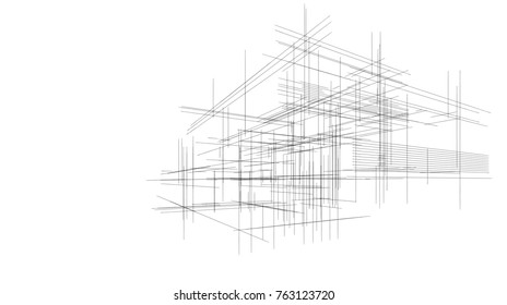 Architecture Building Sketch
