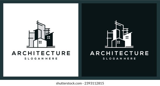 Architecture city building real estate and mortgage logo design - Powered by Shutterstock