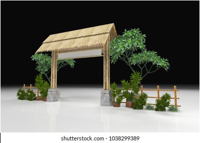 Archway entrance Exhibition stand modern design used for mock-ups and branding and Corporate identity.3d illustration - Powered by Shutterstock