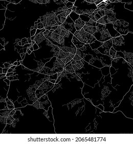 Area Map Huddinge Swedendark Background Map Stock Illustration ...