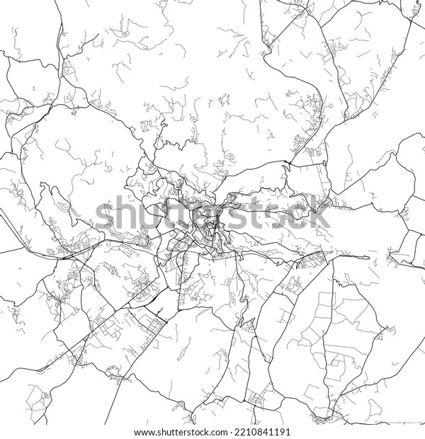 Area Map Perugia Italy White Background Stock Illustration 2210841191   Area Map Perugia Italy White 600w 2210841191 