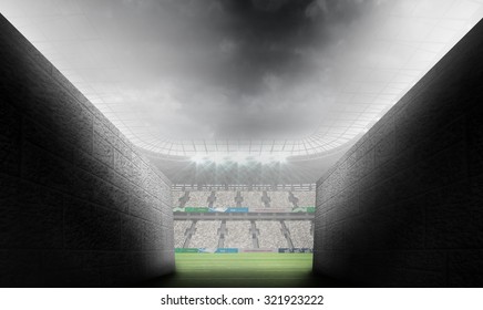 Arena Tunnel Against Rugby Stadium