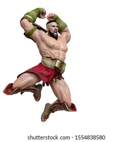 Ares The Greek God Of War Will Smash, 3d Illustration