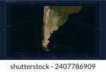 Argentina composition. Low-res satellite map