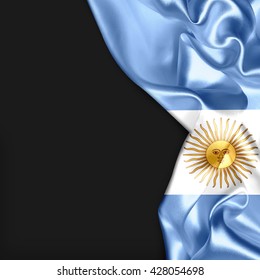 Argentina Flag Black Background Stock Illustration 428054698 | Shutterstock