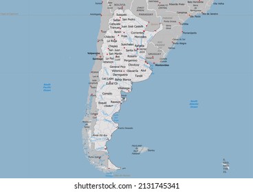 Argentina Political Map Neighbors Capital 260nw 2131745341 