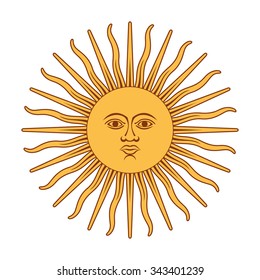 Argentina Sun Of May. Sun Of May Illustration.