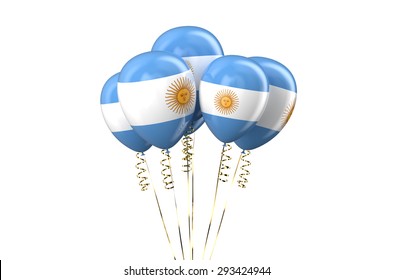 Argentine patriotic balloons,  holyday concept isolated on white background - Powered by Shutterstock