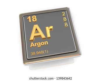 Argon Chemical Element 3d Stock Illustration 139843642 | Shutterstock