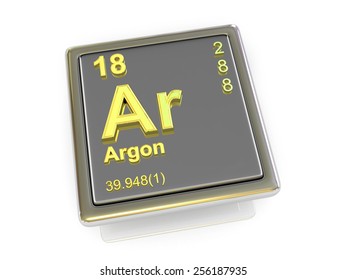 Argon Chemical Element 3d Stock Illustration 256187935 | Shutterstock