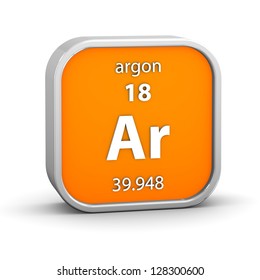 Argon Material On Periodic Table Part Stock Illustration 128300600 ...