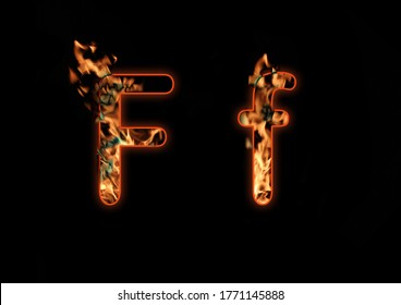 Arial Rounded font burn in fire