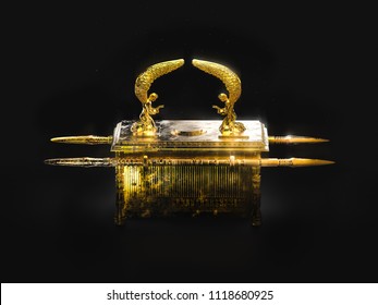 ark of the covenant on a dark background / 3D illustration